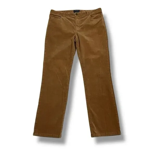 Chaps Denim corduroy high rise straight leg pants - Picture 5 of 9